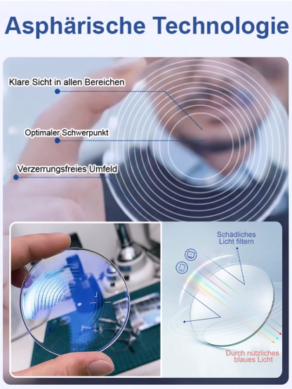 2026 Jena Limited Edition | Smarte Autofokus-Brille mit dynamischem Fokus (-10.0D bis +10.0D) für alle Sehstärken | 99,9% Blaulichtfilter & Anti-Ermüdung