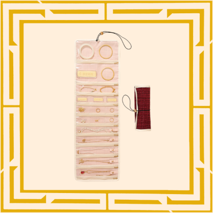 Große tragbare Schmucktasche im kleinen Chanel-Stil