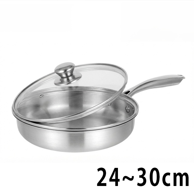 Edelstahlpfanne ohne Beschichtung