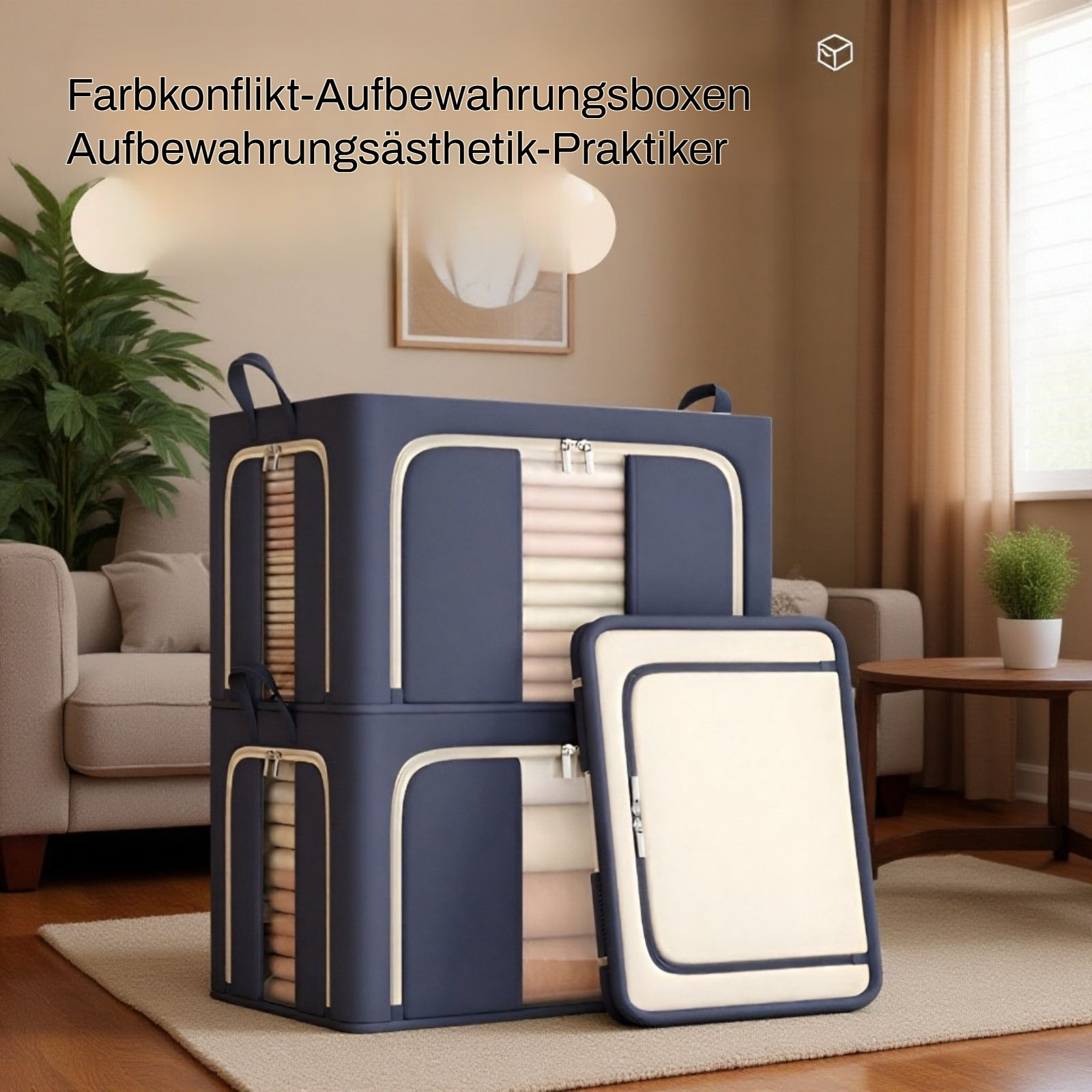 Faltbare Kleidungslagerbox mit viel Platz 