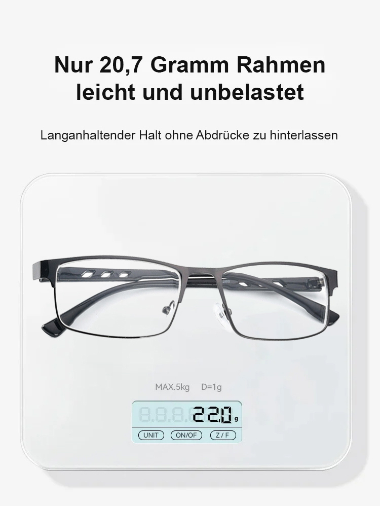 【Kein Sehtest Nötig】Adaptive Flüssigkristall Fokus Brille | -7,0 bis +7,0 dpt Einstellbar | Autofokus 0,01s |Ultraleicht 20g | Kratzfest & Robust 👓