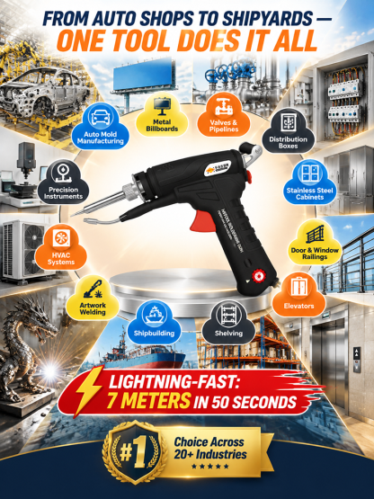 ⚡ Handheld Laser Welding Gun | Cut Steel in 3s | Plug-and-Play 110V | Military Grade Precision 🛠️