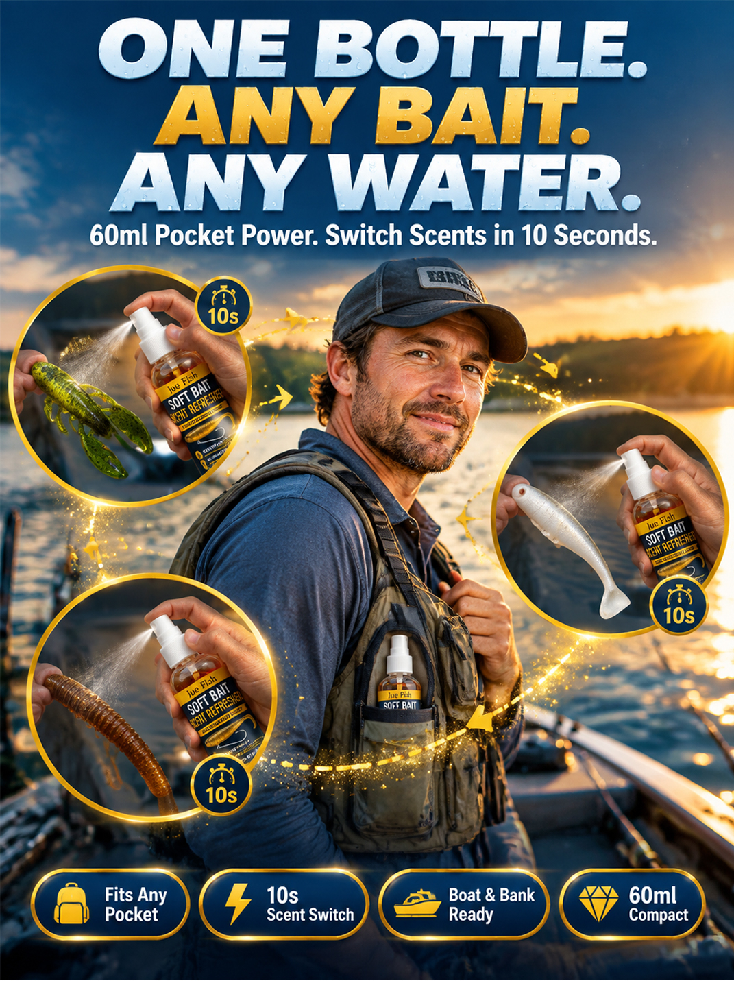 🐟 No More Empty Handed | Pro Angler Secret 🎣Amino Acid Fish Attractant | High Potency | Catch More Bass 🐟