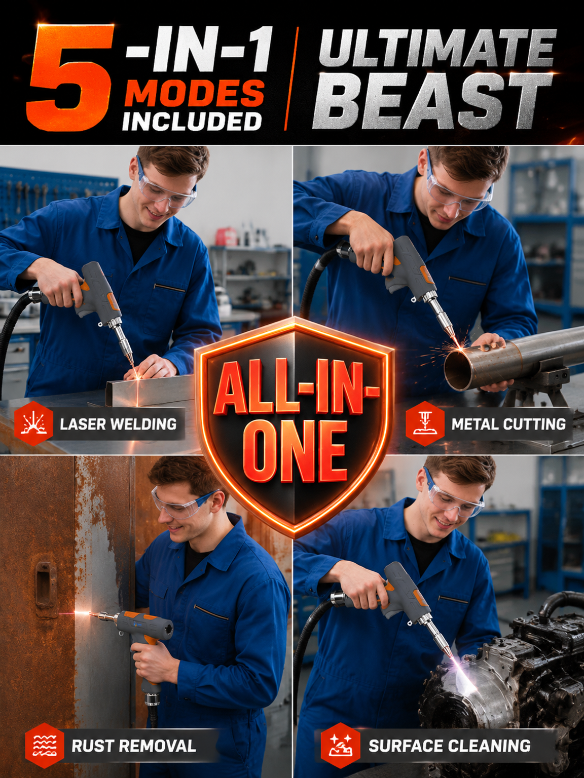 【90℃-480℃ adjustable】 2000 W ultra-high performance | precise welding in 0.1 seconds | efficiency up to 500% !