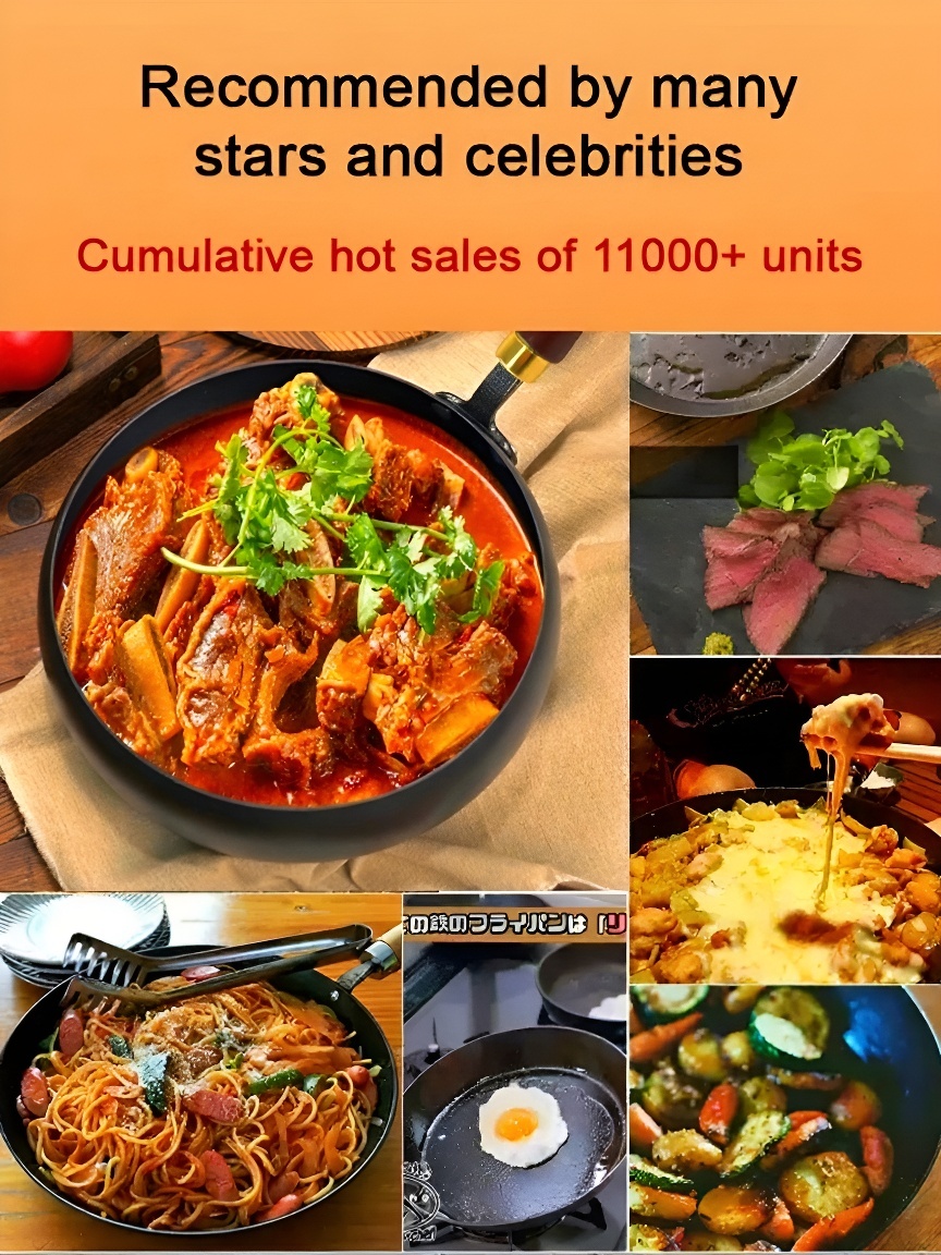 [Uncoated healthy pot] 🍳 The Forever Pan is Here!🔥Century-Grade Hand-Forged Iron Wok  10,000 Hammer Strokes Craftsmanship🪶 feather-light And built to last a lifetime.