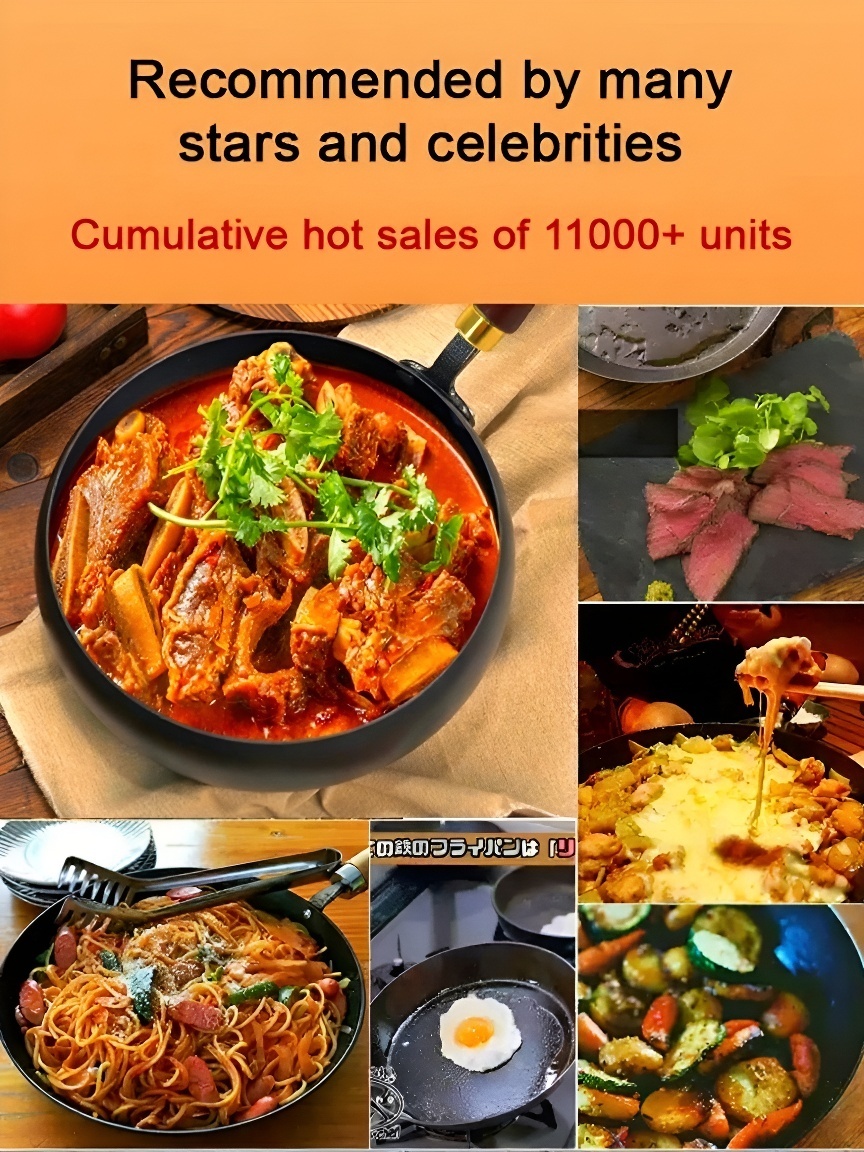 [Uncoated healthy pot] 🍳 The Forever Pan is Here!🔥Century-Grade Hand-Forged Iron Wok  10,000 Hammer Strokes Craftsmanship🪶 feather-light And built to last a lifetime.