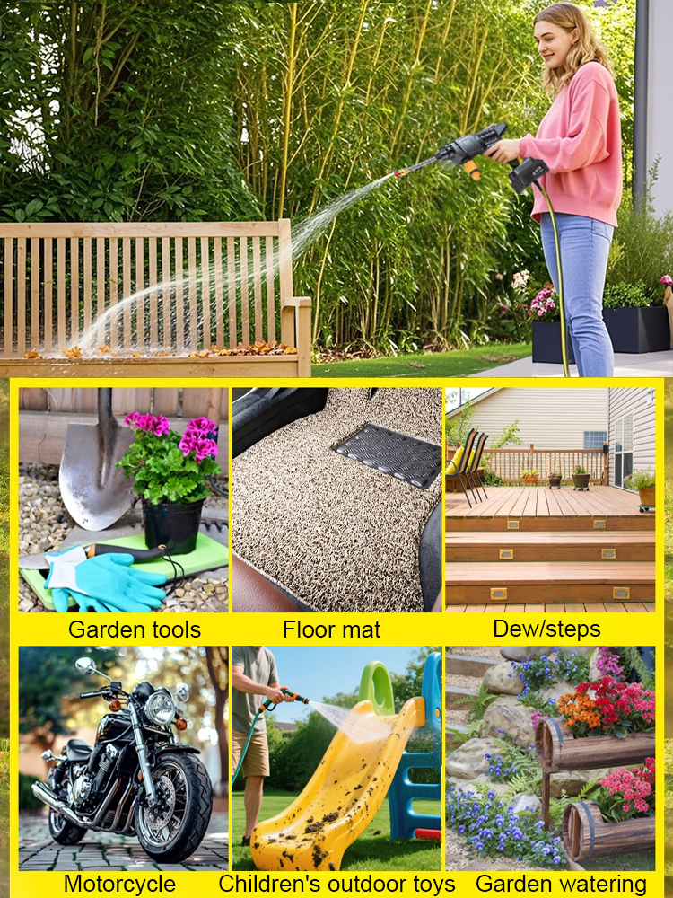 🔋 Experience ultimate convenience with our wireless power washer! Long-lasting battery, gentle on cars, and environmentally friendly. 🚗💧