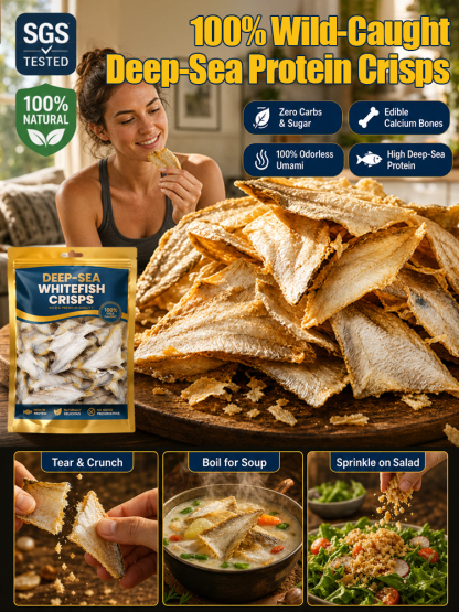 【Today's Special Offer:Buy 6 Get 3 Free】🌊Crispy Deep-Sea Fish Jerky | High Protein | Low Calorie 💪 FDA Certified Crisp Bite