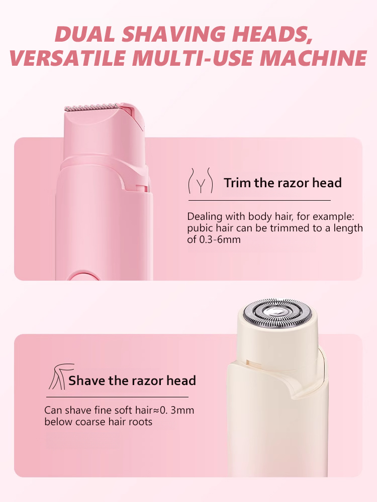 ✨ Experience Baby-Smooth Skin with the All-New 2-in-1 Painless Bikini Trimmer, Perfect for Any Hair Challenge, Boosting Your Confidence! 💃