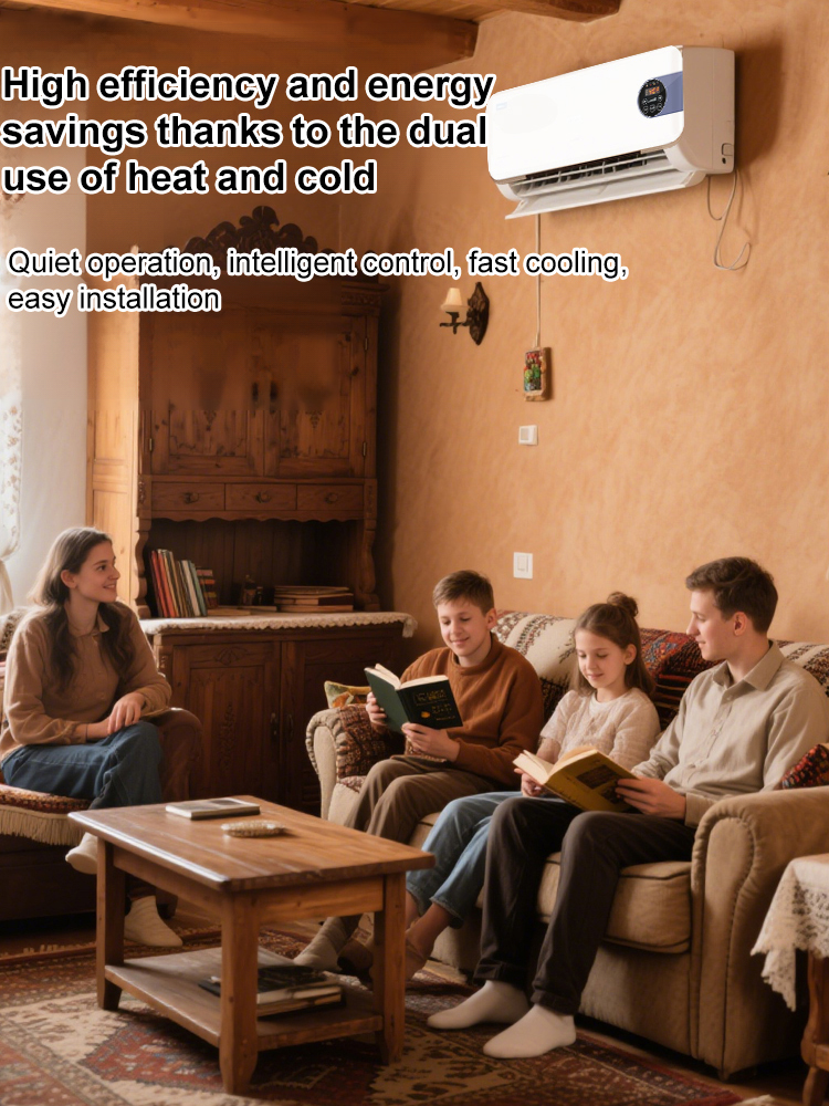 No-Drill Wall-Mounted AC | 3-Second Cool for 100㎡ + Library-Level Quiet 📚 + 10-Year Warranty 🔒 | Final 2h Flash Sale ⏰