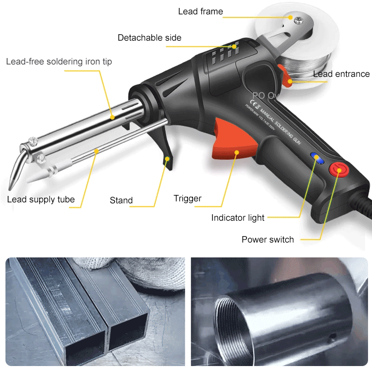 【Three Power Levels】Handheld internal heating welding tool, welds a spot in 2 seconds.