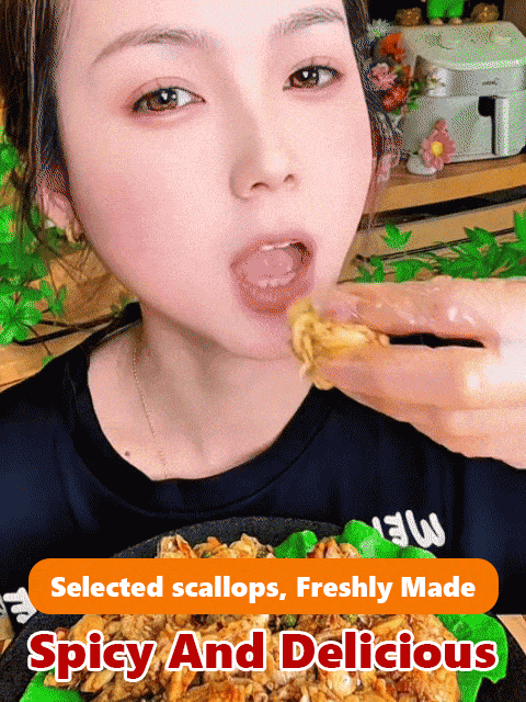 Wild Caught Normandy KingScallops(Canned) | Spicy Garlic Gourmet Seafood | Ready to Eat Keto Snack 🌊🦪