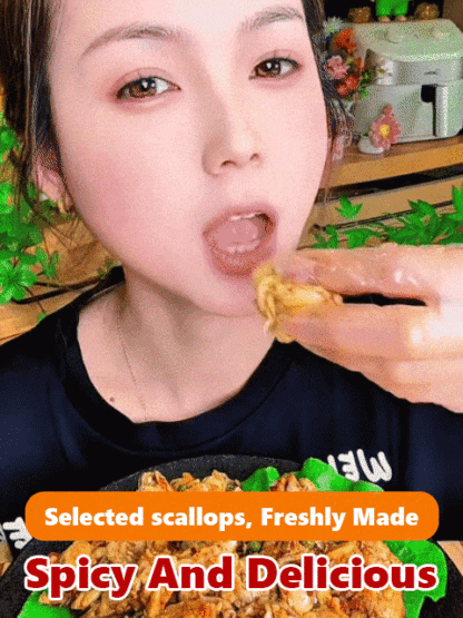 Wild Caught Normandy KingScallops(Canned) | Spicy Garlic Gourmet Seafood | Ready to Eat Keto Snack 🌊🦪