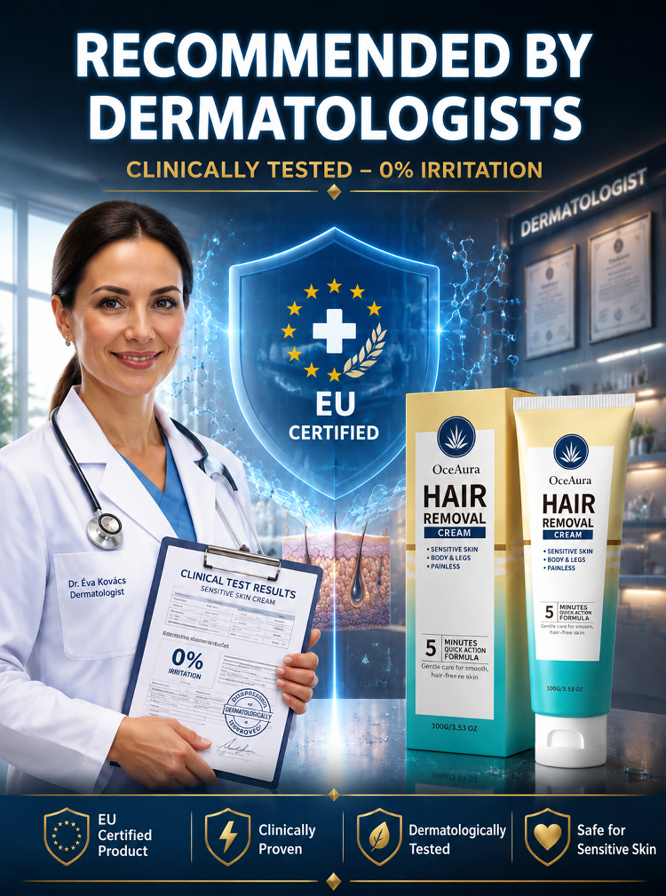 ✨ Gentle hair removal cream | Visible results in 4 minutes | Painless experience | Delicate fragrance scent | No razor burns ✨