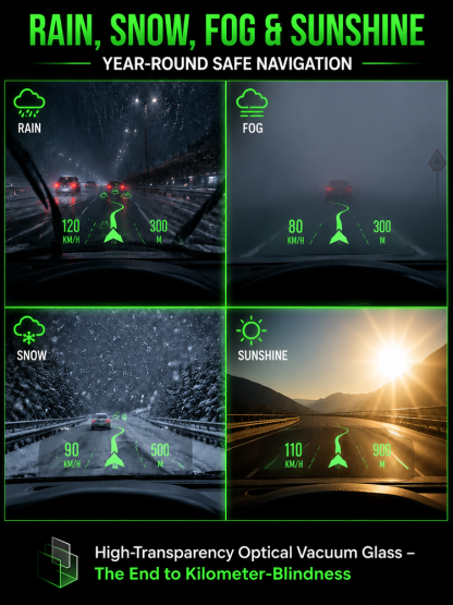 【Free shipping】🚗 AI Smart Car HUD Display | Solar Powered | Zero Wiring Setup | Night Vision Radar 🛡️