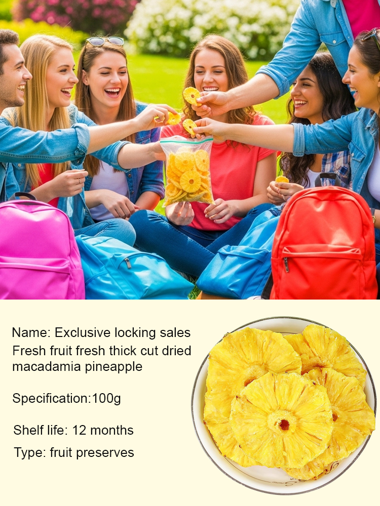 🍍Freshly Made Thick-Cut Hawaiian Pineapple Dried Fruit (Exclusive Limited Release) 🤤Melt-in-Mouth Honey Cream Flavor 🍯 Zero Sugar And Soft Core! 