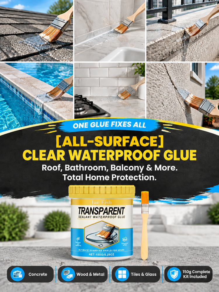 【Dries in 2 hours】💧 Fix Water Leaks in 10s |  Stop Basement Leaks | Save $3000 Repair Costs | Transparent & Durable | DIY Friendly 🛡️