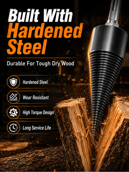 【Free shipping】🔥 Heavy Duty Wood Splitter | High Carbon Steel | 3s Easy Split | 10-Yr Warranty 🌲