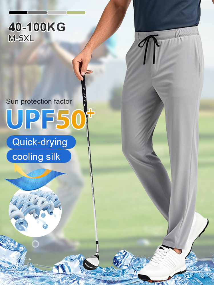 Men's 4-Way Stretch Comfort Pants | Wrinkle Free Breathable | Slimming Plus Size Up To 280 lbs 👖🏌️‍♂️