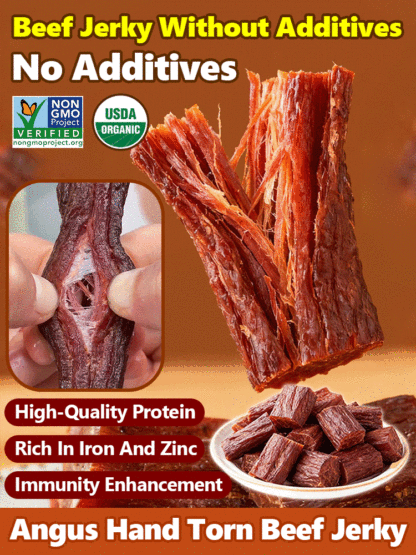【Buy More, Get More Free】 High-protein pure beef jerky, 0g sugar. Soft and easy to chew.