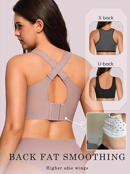 Wireless Ergonomic Support Bra | Invista Cooling Fabric | Anti-Sagging 3D Lift | Surgeon Recommended 🌸