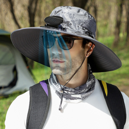 Cool Comfort in the Hottest Weather ☀️ Solar-Powered Fan Hat Keeps You Refreshed 🌬️  Enjoy Outdoor Adventures with GORE-TEX Protection 🚶‍♂️  Adjustable Fit for Ultimate Convenience 🎒