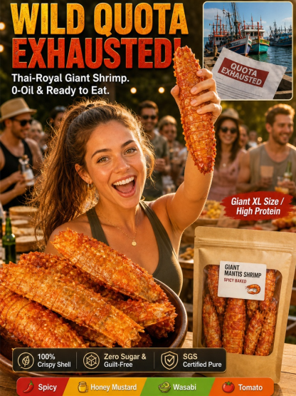 【 Shell-Free】🦐Crispy Giant Mantis Shrimp | Lobster-like Taste | FDA Certified | No Trans Fat 🤤