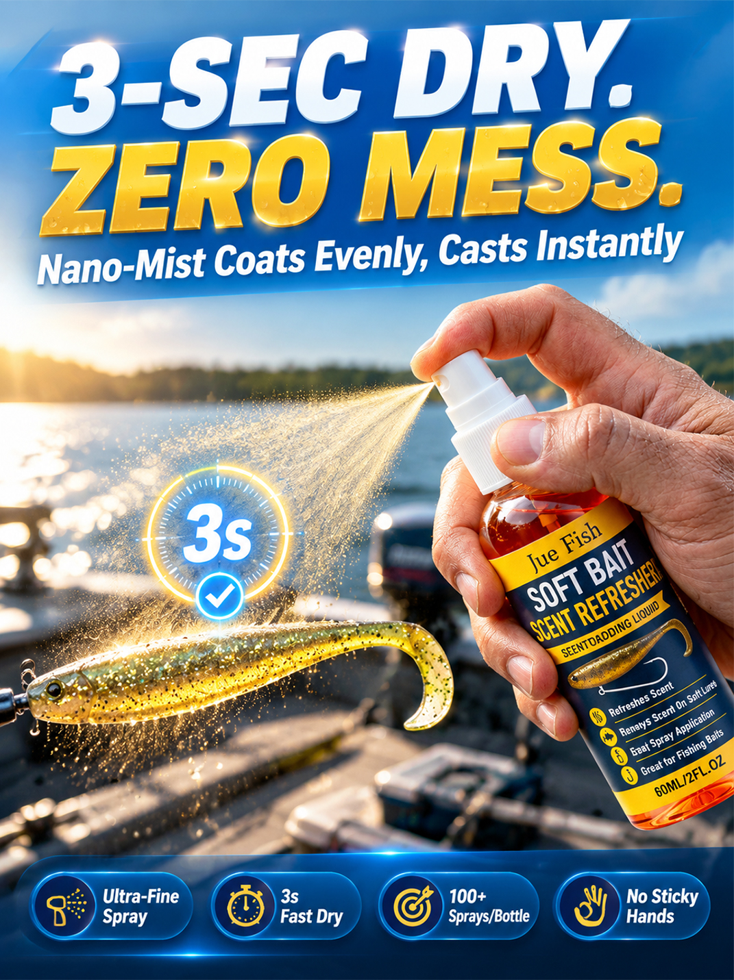🐟 No More Empty Handed | Pro Angler Secret 🎣Amino Acid Fish Attractant | High Potency | Catch More Bass 🐟