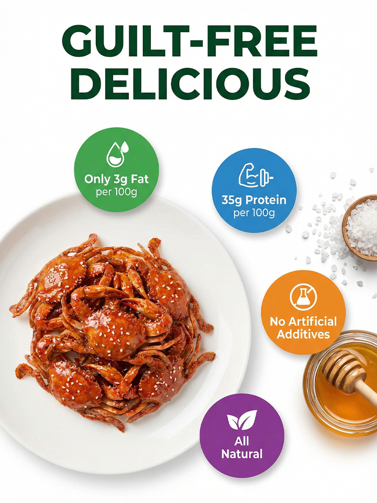 【200 crabs/bucket】 Low-fat, crispy, ready-to-eat crab meat snack from Japan