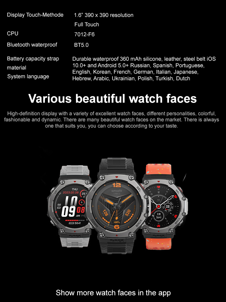 🔋[30-day battery life] 170-mode health monitoring watch⌚️Military-Grade 🛡️ AI Health Coach ❤️