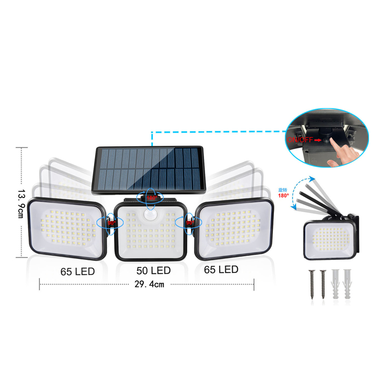 【No electricity required】💡 Solar Motion Sensor Light | 100% Solar Powered  | Super Bright Wide Angle 💡