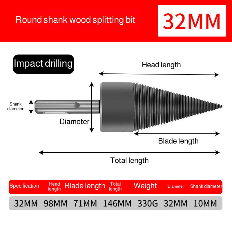 【Free shipping】🔥 Heavy Duty Wood Splitter | High Carbon Steel | 3s Easy Split | 10-Yr Warranty 🌲