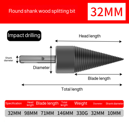 【Free shipping】🔥 Heavy Duty Wood Splitter | High Carbon Steel | 3s Easy Split | 10-Yr Warranty 🌲