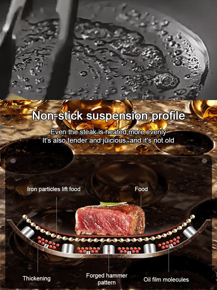 【Made in Japan】🍲28cm No-Coating Pure Iron Skillet - Won't Corrode or Damage for 100 Years, Buy Once, Use for a Lifetime❤️