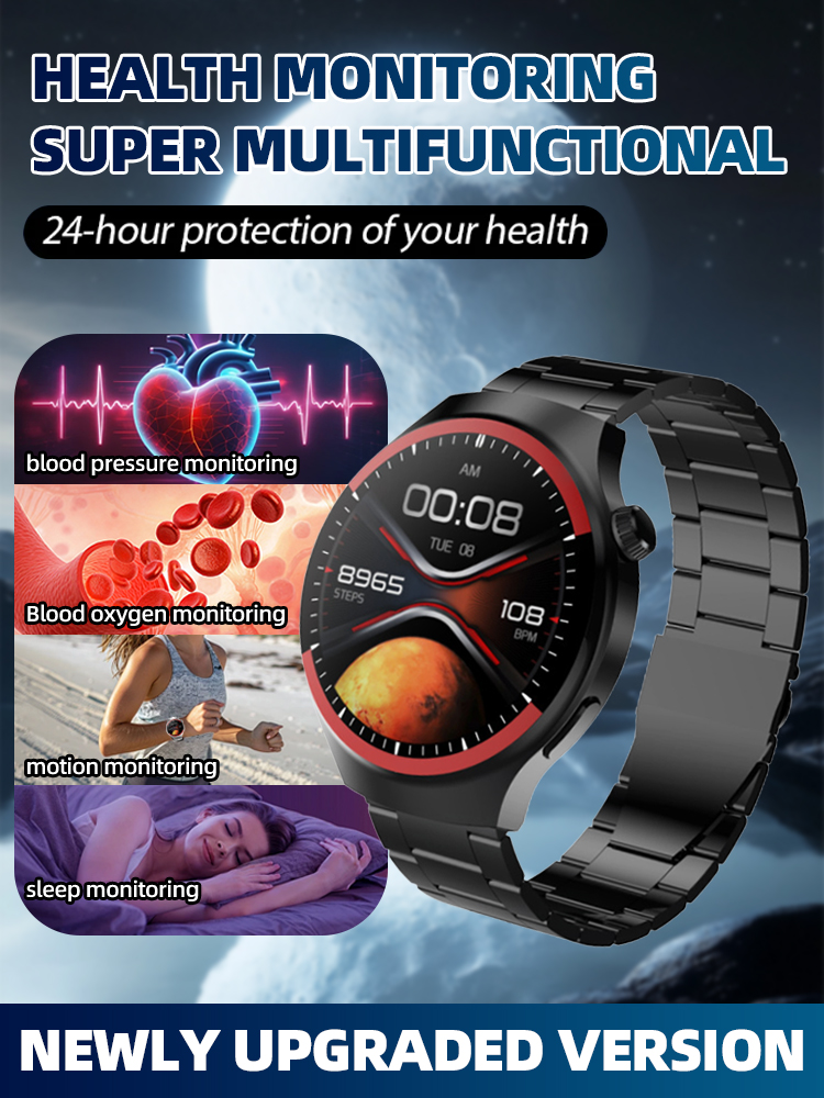 🩸⌚️ No More Needles! The  smartwatch tracks blood sugar and BP in 3 secs! Your 24/7 health and safety alert. 🚑