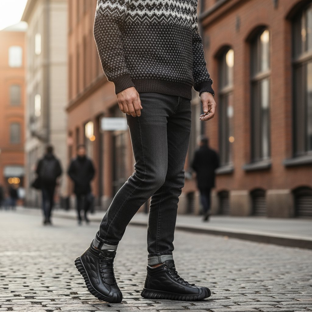 ❄️ Brave -30° weather with Tuscan Leather  100% Merino Wool 🐑. Feel like you're walking on clouds ☁️. Limited stock, 50% off! 