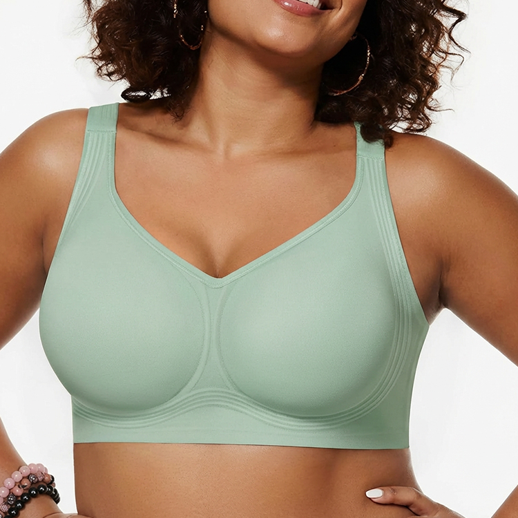 Wireless Ergonomic Support Bra | Invista Cooling Fabric | Anti-Sagging 3D Lift | Surgeon Recommended 🌸