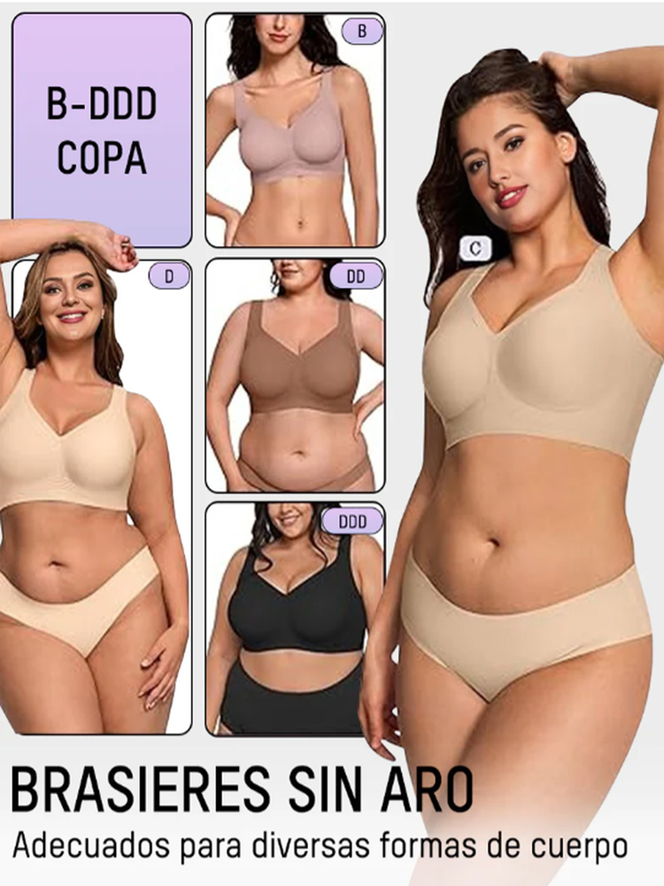 Wireless Ergonomic Support Bra | Invista Cooling Fabric | Anti-Sagging 3D Lift | Surgeon Recommended 🌸