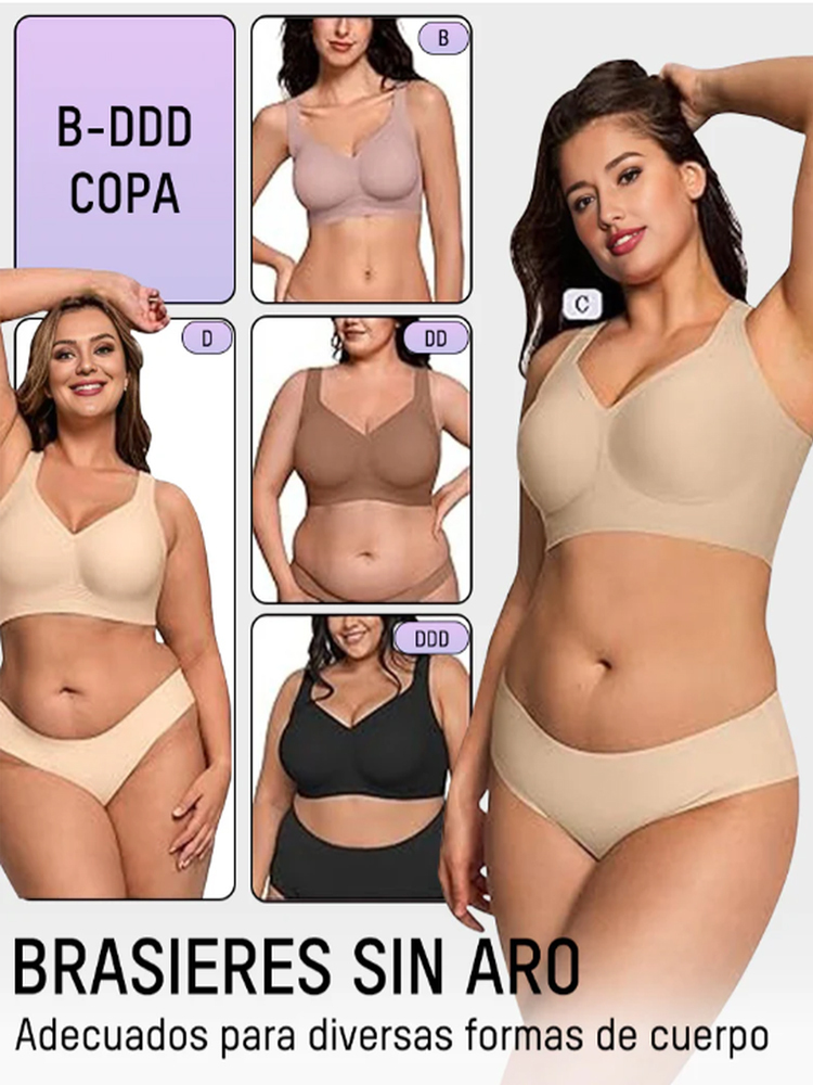 Wireless Ergonomic Support Bra | Invista Cooling Fabric | Anti-Sagging 3D Lift | Surgeon Recommended 🌸