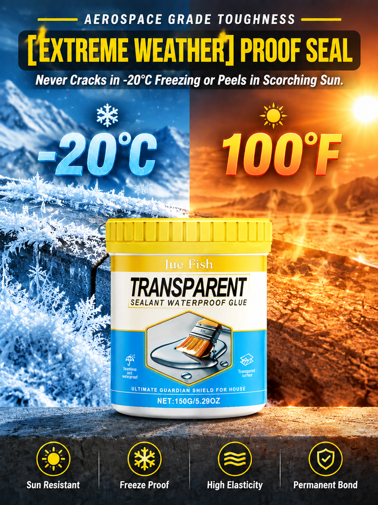 【Dries in 2 hours】💧 Fix Water Leaks in 10s |  Stop Basement Leaks | Save $3000 Repair Costs | Transparent & Durable | DIY Friendly 🛡️