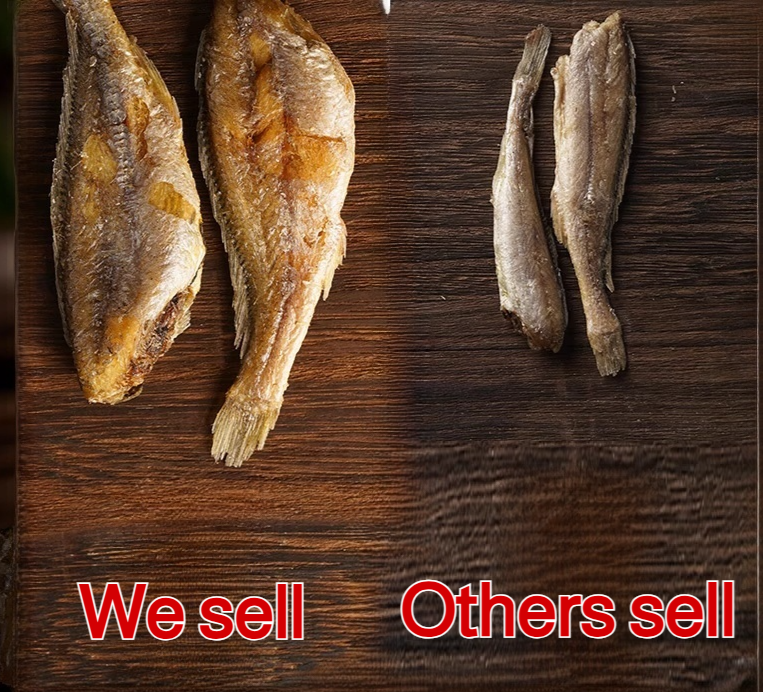 [200 pieces/box] Ready-to-eat crispy and delicious dried yellow croaker ❤ Non-fried, low-calorie 🐟 Crispy texture! High-protein, guilt-free ideal snack! ✨