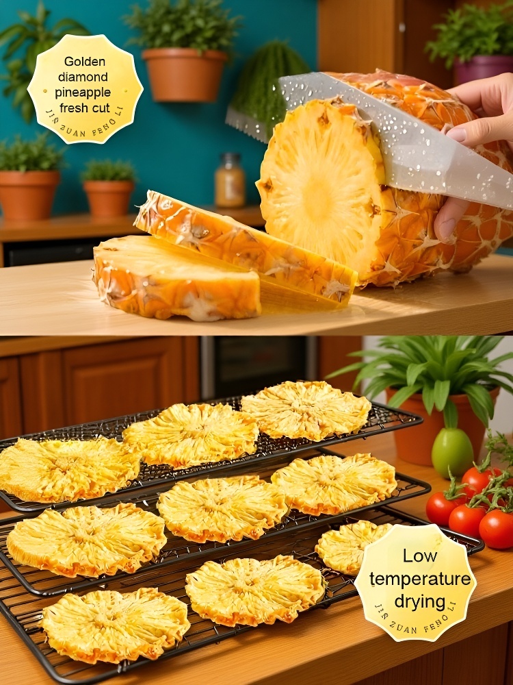 🍍Freshly Made Thick-Cut Hawaiian Pineapple Dried Fruit (Exclusive Limited Release) 🤤Melt-in-Mouth Honey Cream Flavor 🍯 Zero Sugar And Soft Core! 