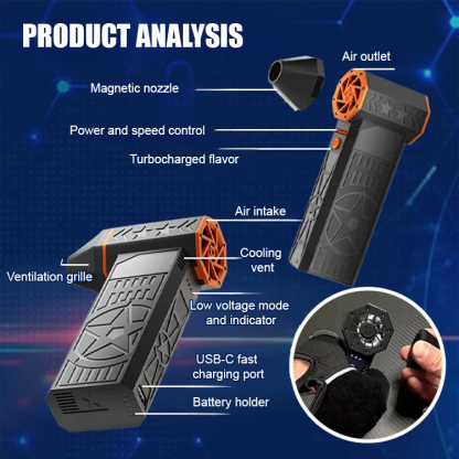 【Snow removal in 3 seconds, without damaging your car🚗】Turbine fan for snow removal during thermal storms🔥Snow and dust removal, water discharge, fire starting, inflation