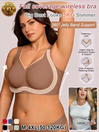 Wireless Ergonomic Support Bra | Invista Cooling Fabric | Anti-Sagging 3D Lift | Surgeon Recommended 🌸