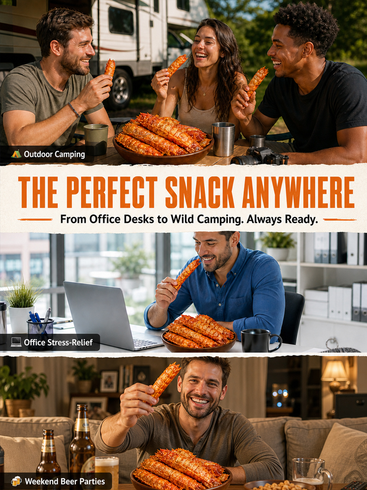 【 Shell-Free】🦐Crispy Giant Mantis Shrimp | Lobster-like Taste | FDA Certified | No Trans Fat 🤤
