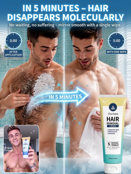✨ Gentle hair removal cream | Visible results in 4 minutes | Painless experience | Delicate fragrance scent | No razor burns ✨