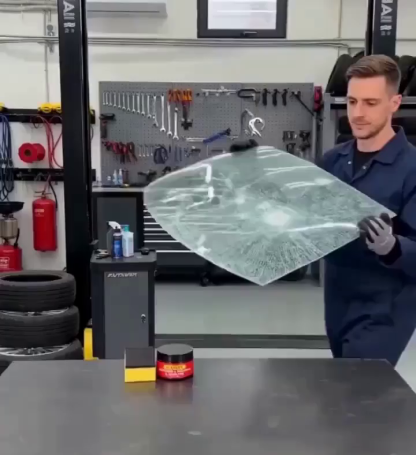 Car Glass Scratch Remover Polish, 3 Seconds and Scratches are Gone! 100% Anti-Glare Night Solution!