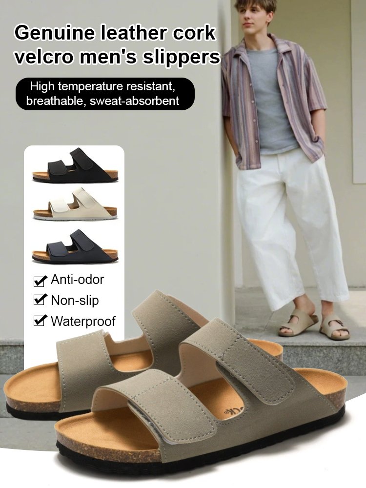 Experience Unmatched Comfort 🤩: Handcrafted Soft Cork Sandals Offering 37% More Arch Support 💪 and Eco-Friendly Design 🌱