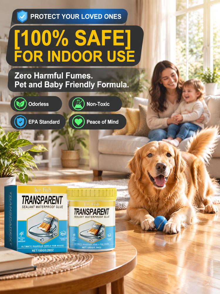 【Dries in 2 hours】💧 Fix Water Leaks in 10s |  Stop Basement Leaks | Save $3000 Repair Costs | Transparent & Durable | DIY Friendly 🛡️