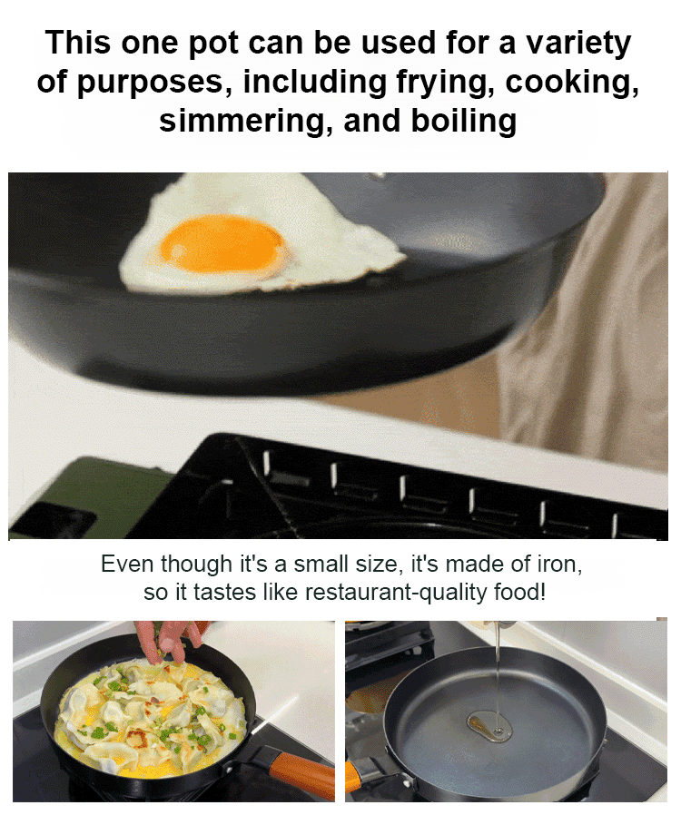 🍳 Ditch the chemicals! ✨ Get the Japanese artisan pan that's naturally non-stick, lasts 50 years, and is now 50% OFF! 